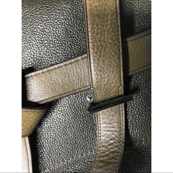 REED KRAKOFF Boxer Leather Satchel || Green - Picture 4 of 7